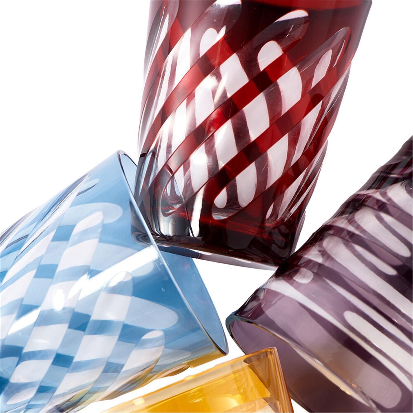 Multicoloured - Pols Potten - PolsPotten Mixed Tubular Glass Tumblers - 9