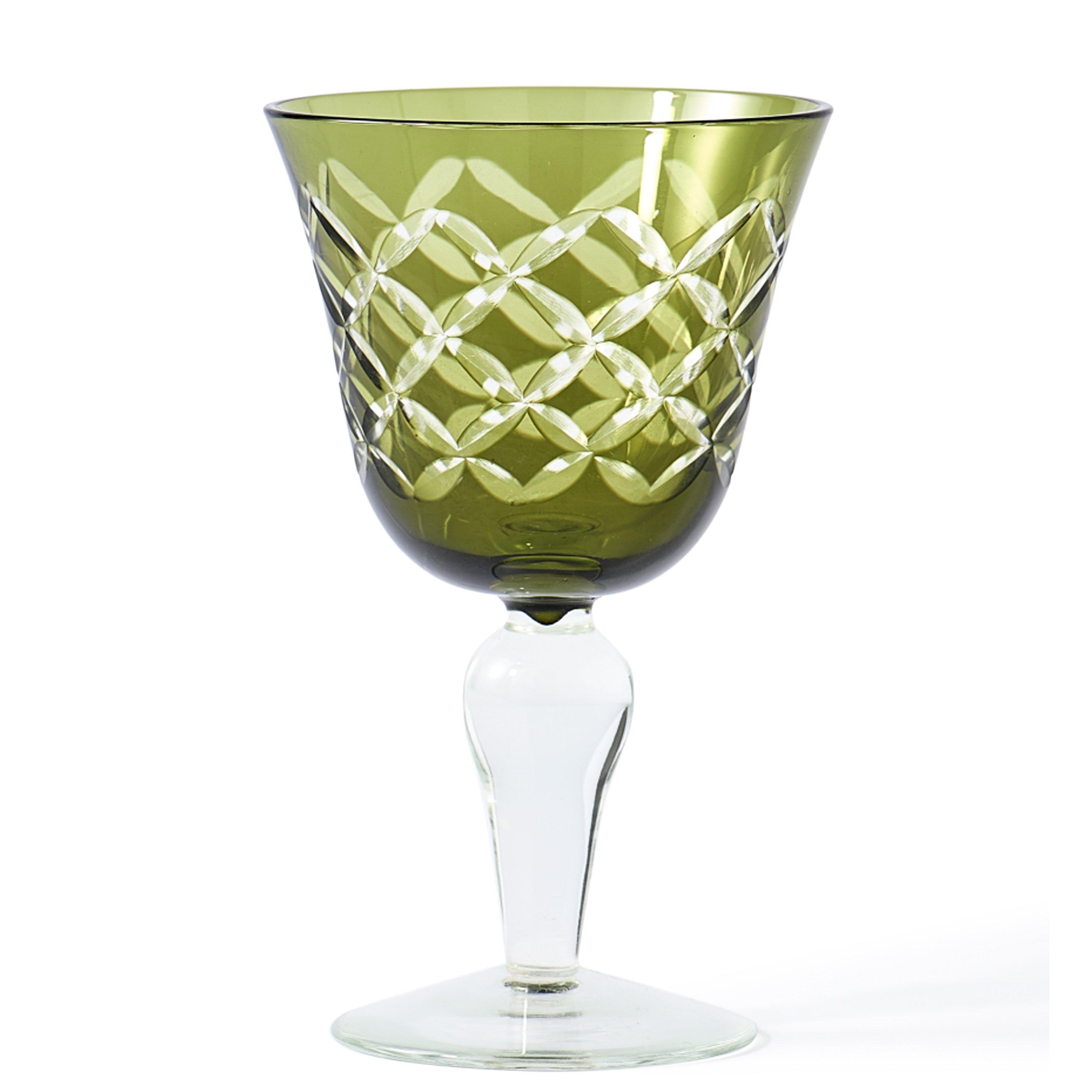 Multicoloured - Pols Potten - PolsPotten Mixed Cuttings Wine Glasses - Set of 6 - 5