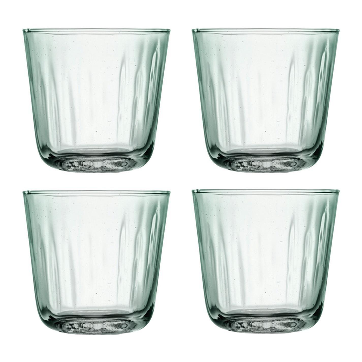 Turquoise - LSA - Mia Partial Optic Tumblers - Set of 4 - 1