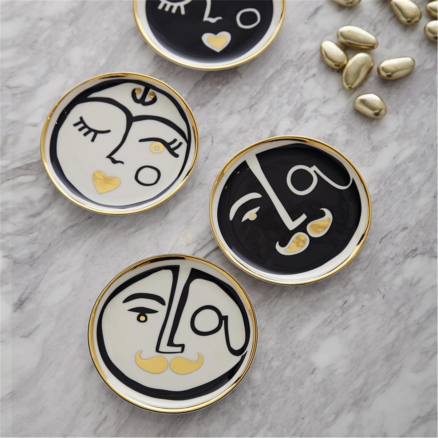 Gold - Jonathan Adler - JonathanAdler Marseilles Coasters - Set of 4 - 2