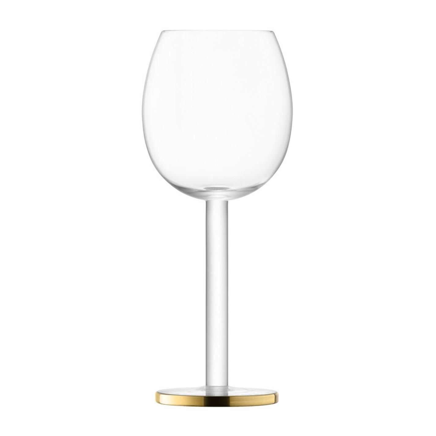 Clear/Gold - LSA - Luca Wine Glass - Set of 2 - 3