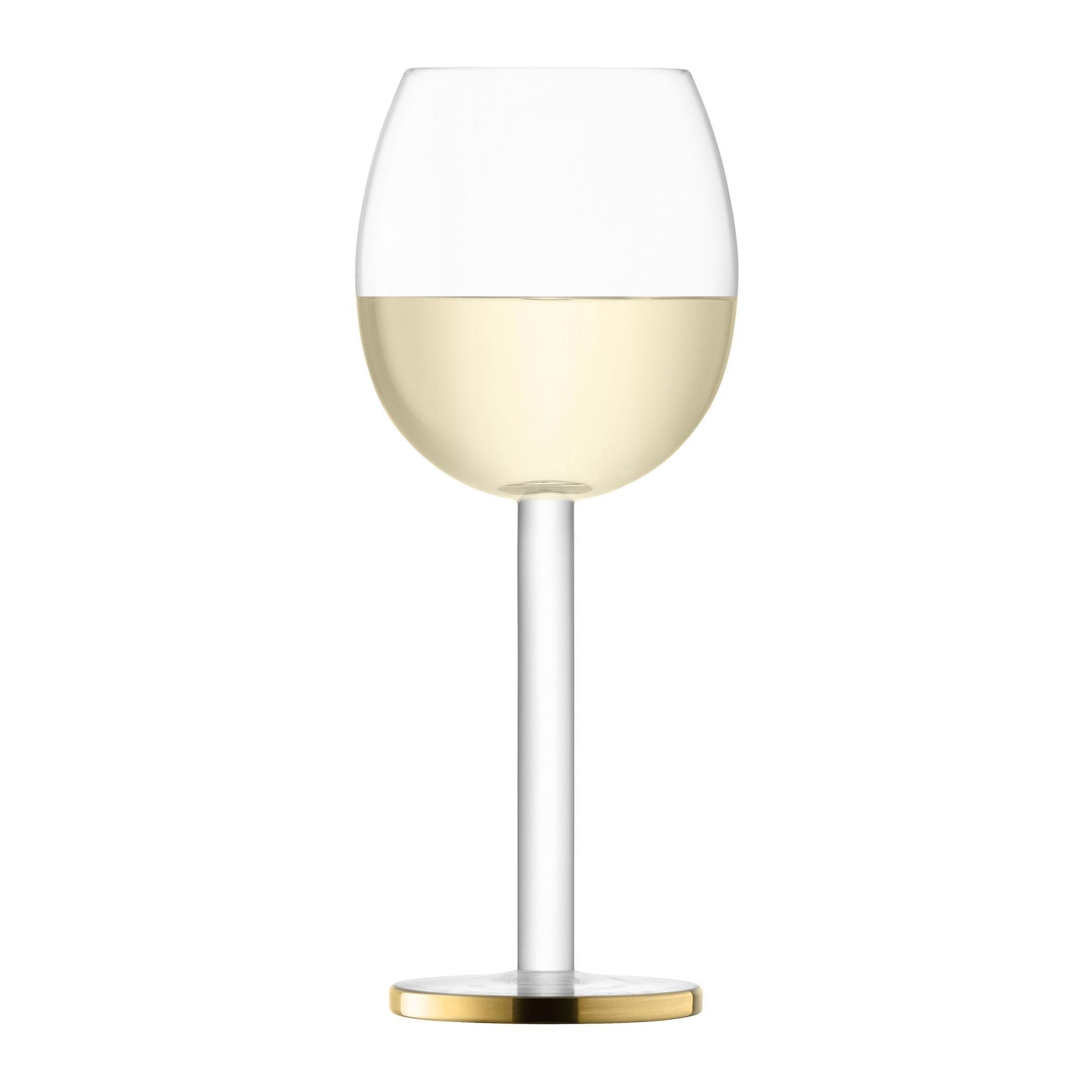 Clear/Gold - LSA - Luca Wine Glass - Set of 2 - 4