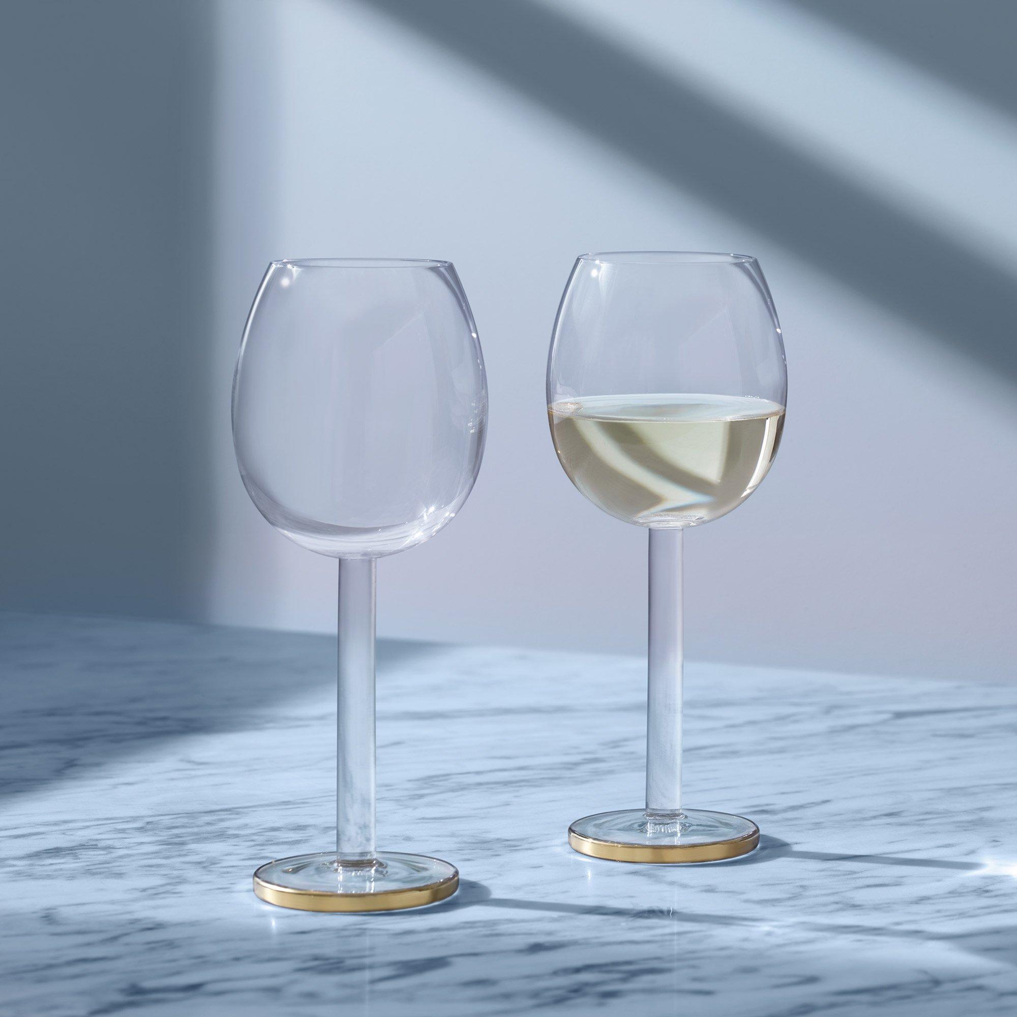 Clear/Gold - LSA - Luca Wine Glass - Set of 2 - 6