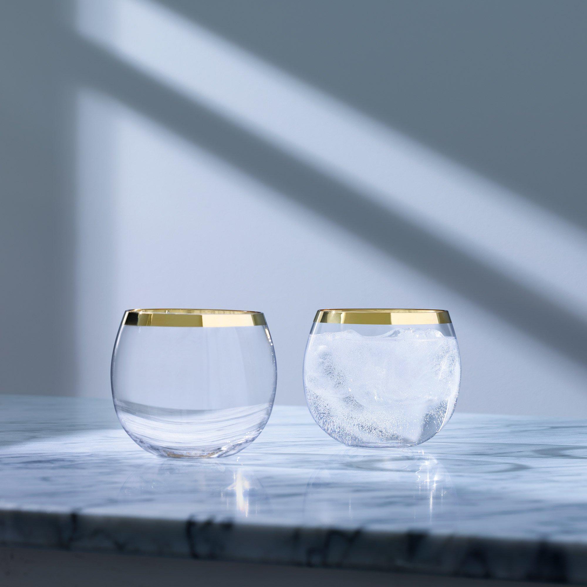 Clear/Gold - LSA - Luca Tumbler - Set of 2 - 2