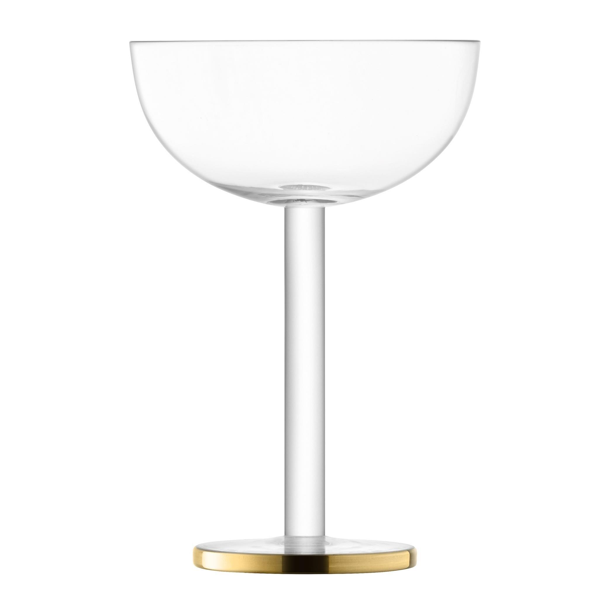 Clear/Gold - LSA - Luca Champagne Coupe - Set of 2 - 3