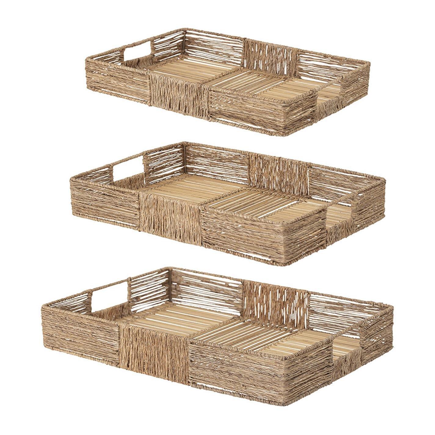 Brown - Bloomingville - Lecia Jute Tray - 3