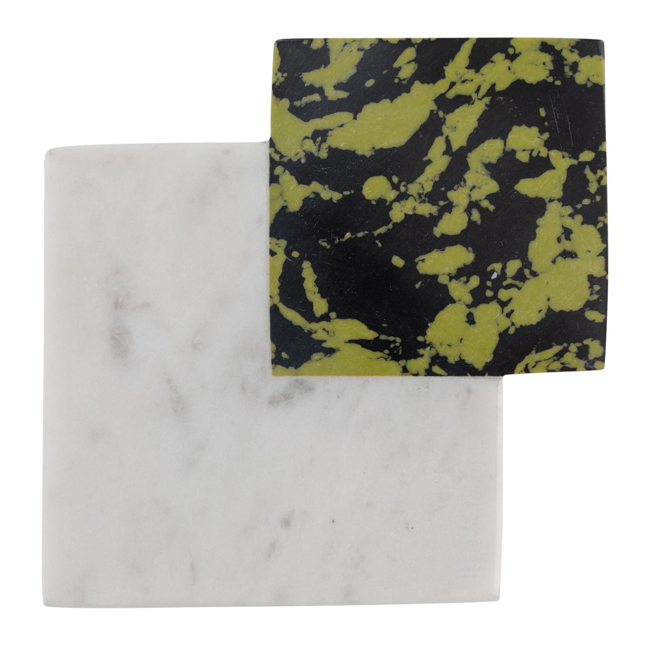 Green - Ultra - Layered Geometric Coaster - Set of 4 - 4