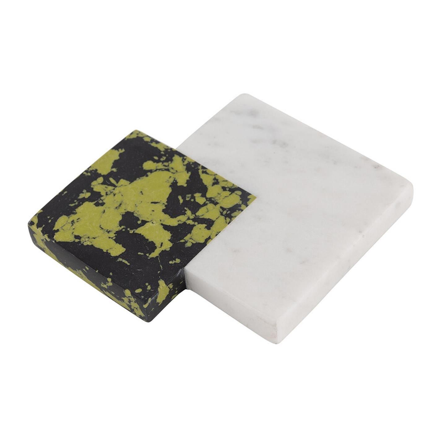 Green - Ultra - Layered Geometric Coaster - Set of 4 - 6