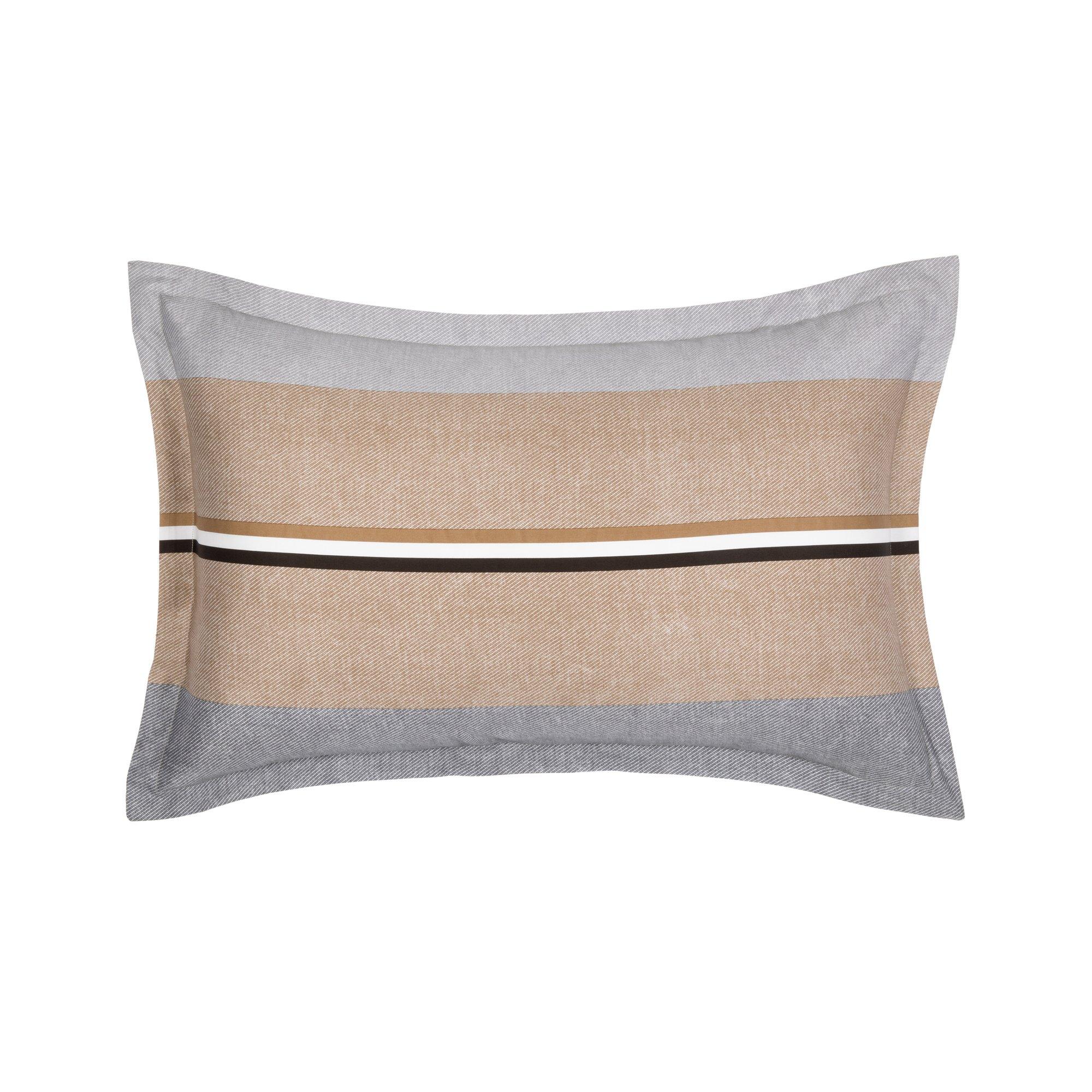 Multicoloured - Boss Home - Boss Iconic Stripe Oxford Pillowcase - 2