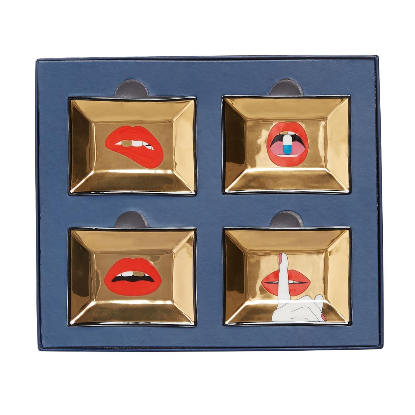 Gold - Jonathan Adler - JonathanAdler Full Dose Petite Trays - Set of 4 - 2