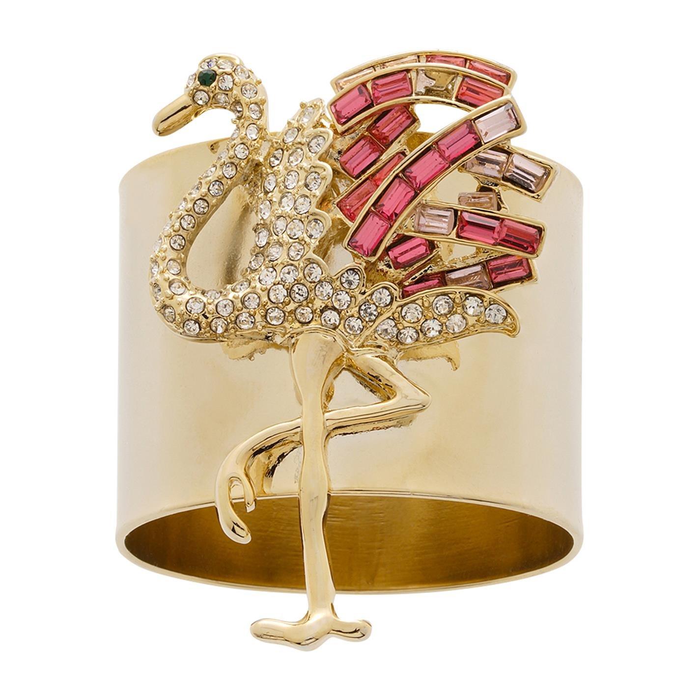 Gold - Joanna Buchanan - Flamingo Napkin Ring - Set of 2 - 2