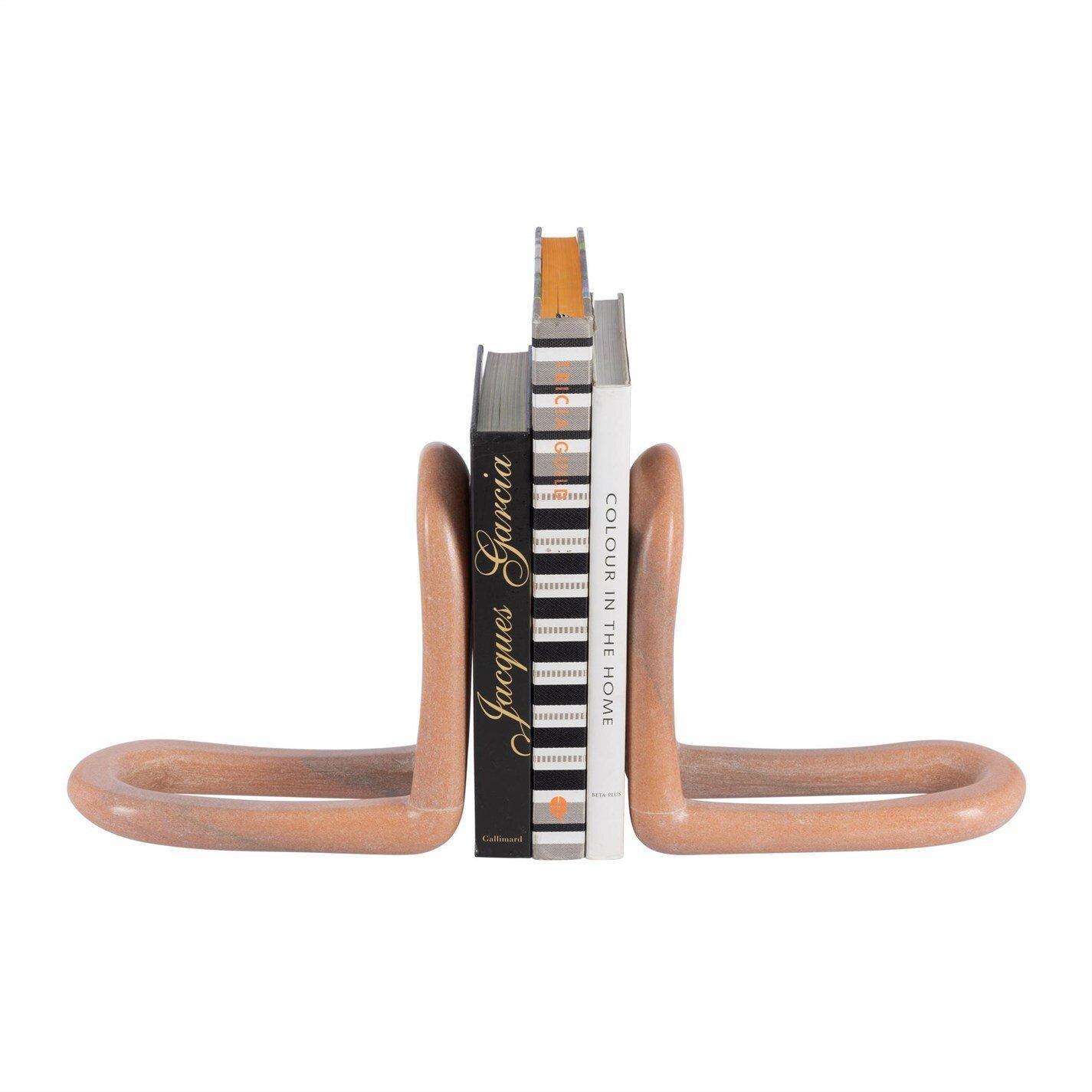 Pink - Ultra - Curve Hoop Marble Bookend - Set of 2 - 4