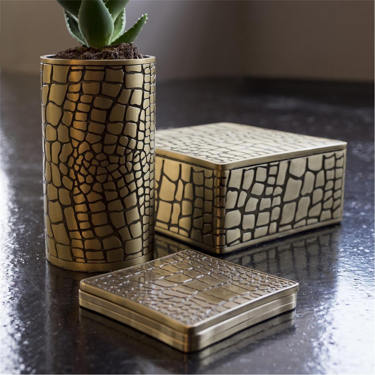 Gold - LObjet - Crocodile Coasters - Set of 4 - 2
