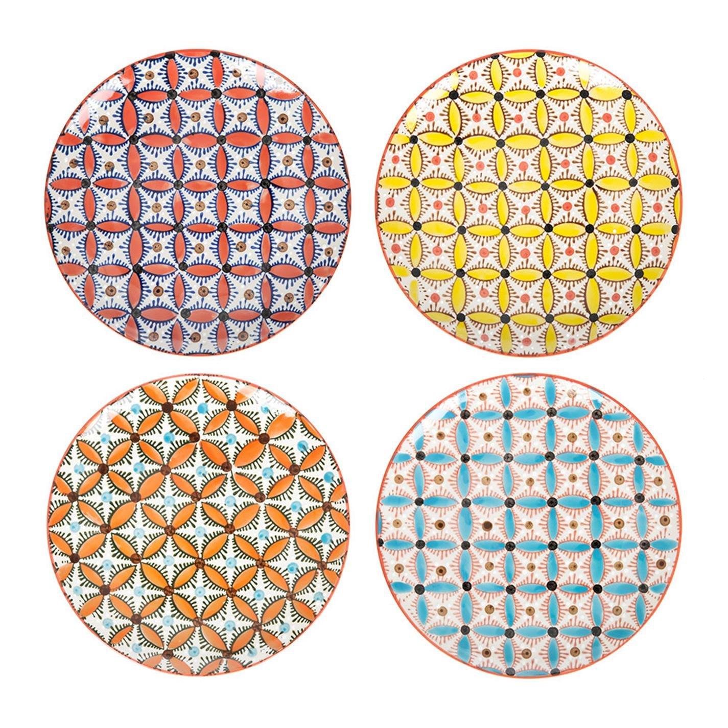 Multicoloured - Pols Potten - PolsPotten Colour Hippy Plates - Set of 4 - 1