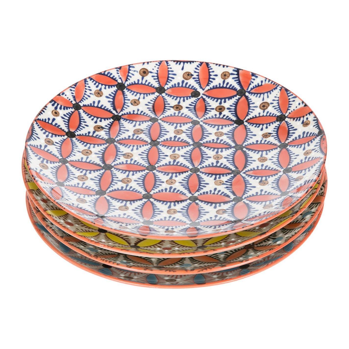 Multicoloured - Pols Potten - PolsPotten Colour Hippy Plates - Set of 4 - 2
