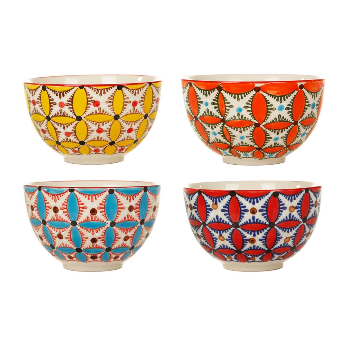 Multicoloured - Pols Potten - PolsPotten Colour Hippy Snack Bowls - Set of 4 - 1