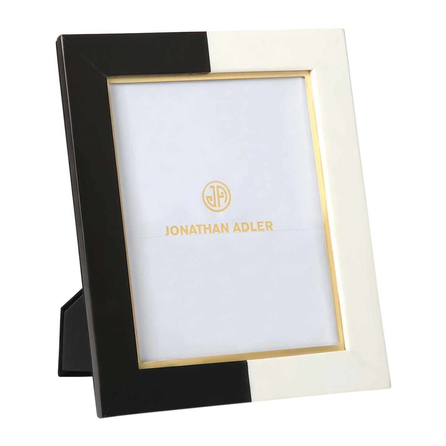 Jonathan Adler JonathanAdler Canaan Marble Photo Frame - Black and White - Size 8x10