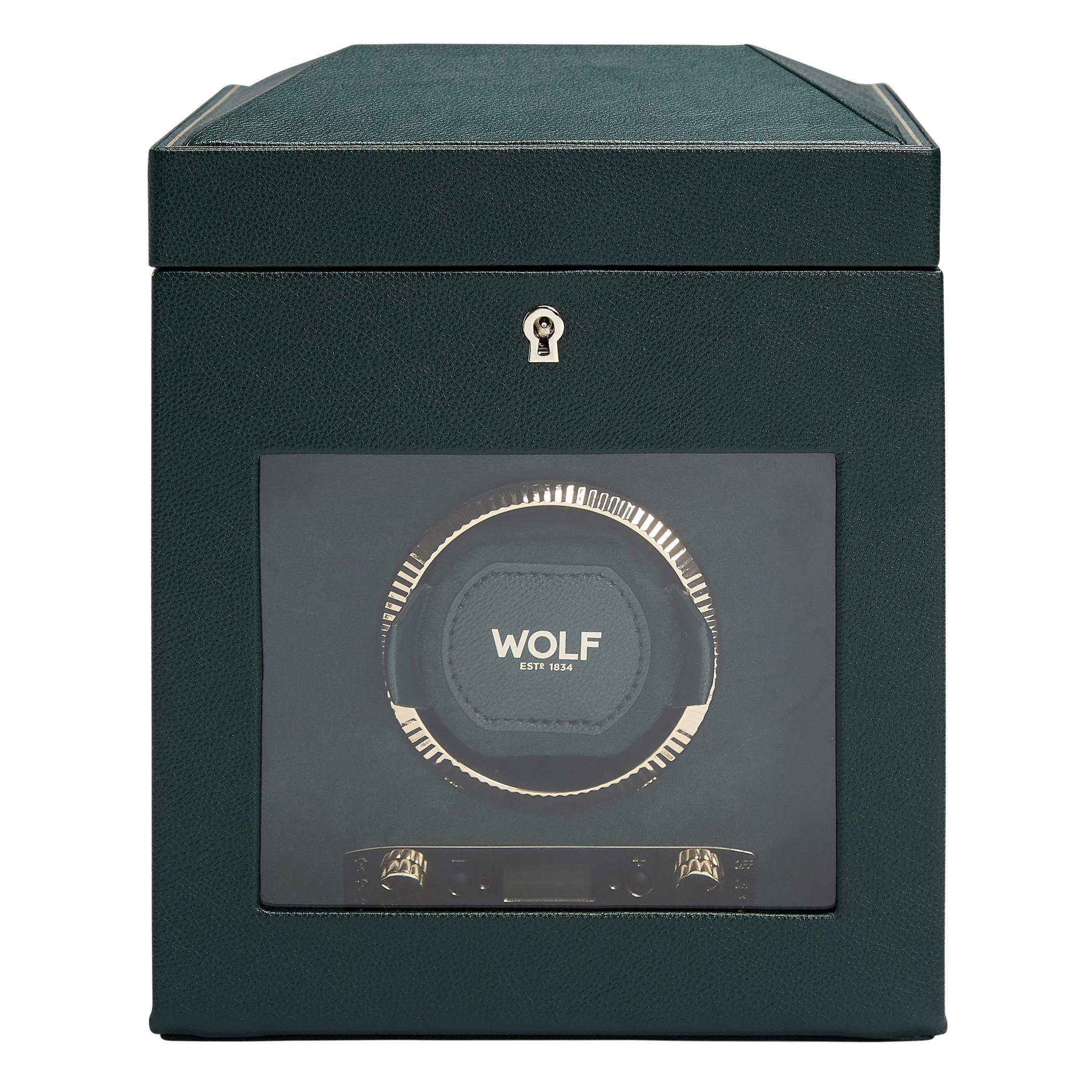 Green - Wolf - British Racing Single Watch Winder - Green - 3
