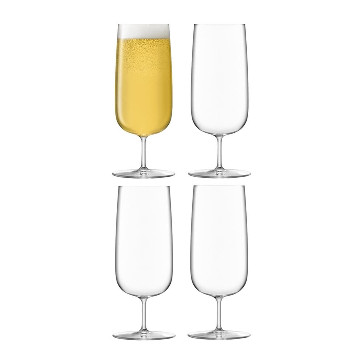 Clear - LSA - Borough Pilsner Glass - Set of 4 - 1