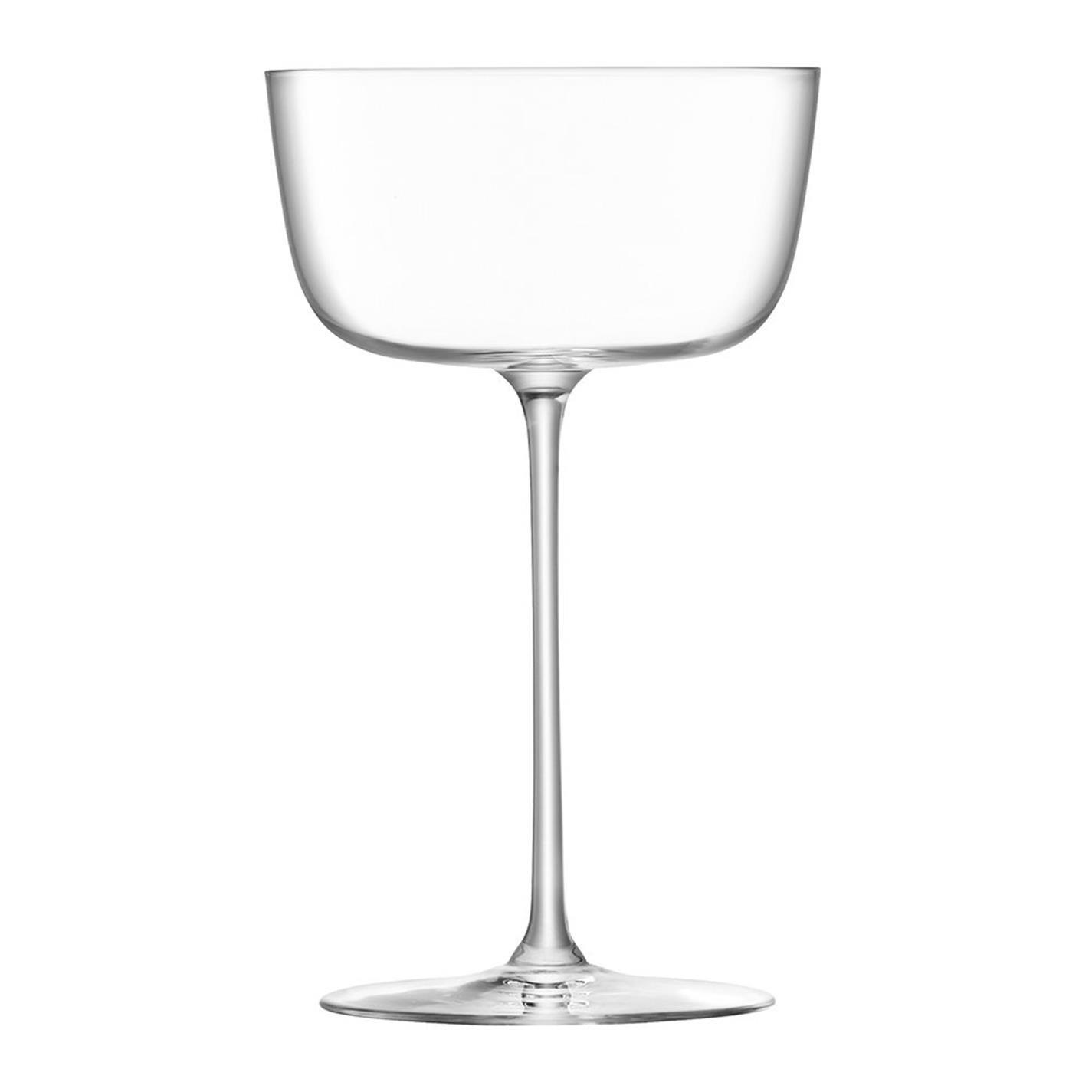 Clear - LSA - Borough Cocktail Saucer - Set of 4 - 4