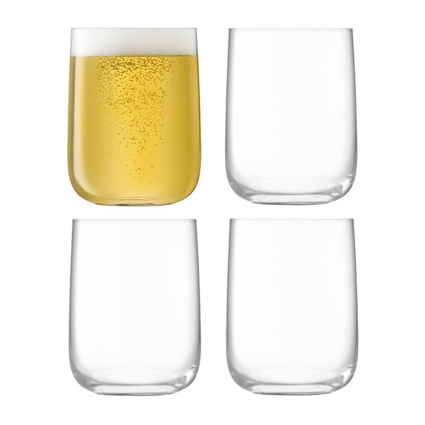 Clear - LSA - Borough Bar Glass - Set of 4 - 1