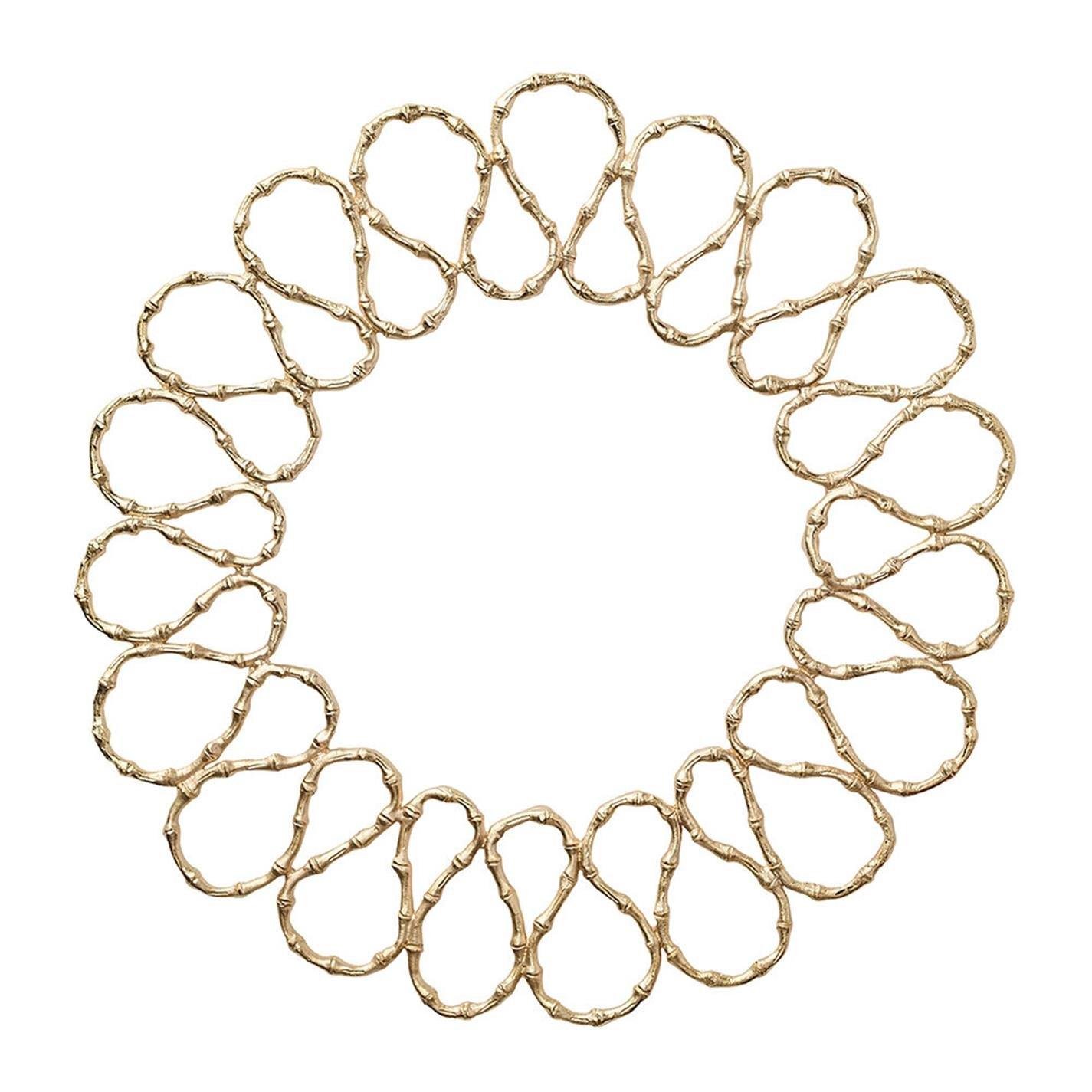 Gold - Kim Seybert - KimSeybert Bamboo Charger Plate - Set of 4 - 1
