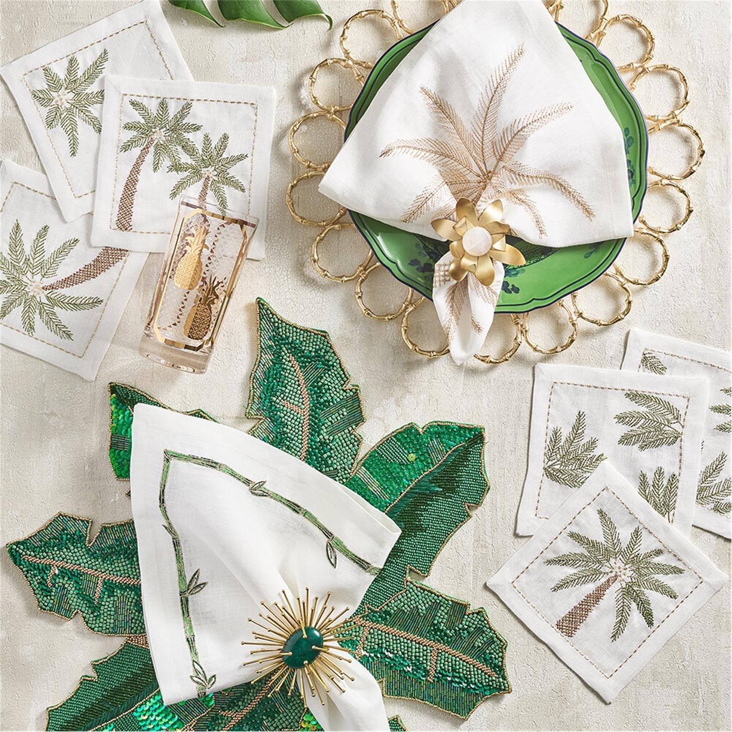 Gold - Kim Seybert - KimSeybert Bamboo Charger Plate - Set of 4 - 4