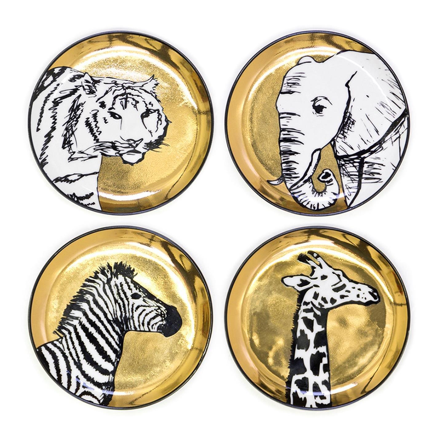 None - Jonathan Adler - JonathanAdler Animalia Coasters - Set of 4 - 1