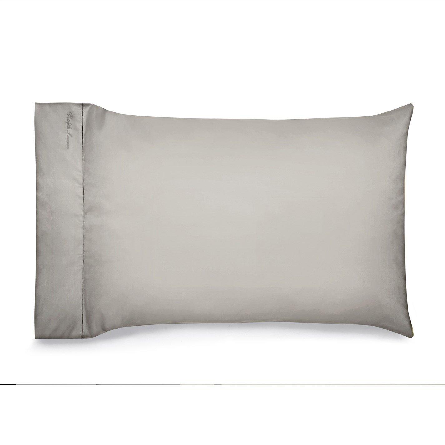Grey - Ralph Lauren Home - RalphLaurenHome Langdon Solid Pillowcases - Set of 2 - 1