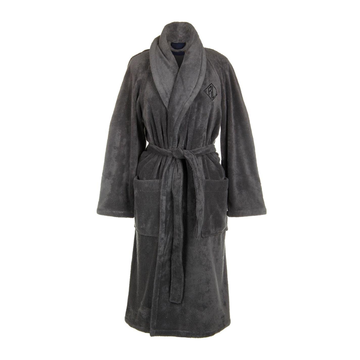 Charcoal - Ralph Lauren Home - RalphLaurenHome Langdon Bathrobe - Charcoal - 1