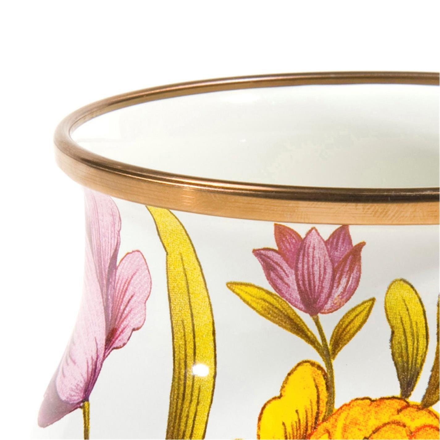 White - MacKenzie-Childs - Flower Market Enamel Mug - 3