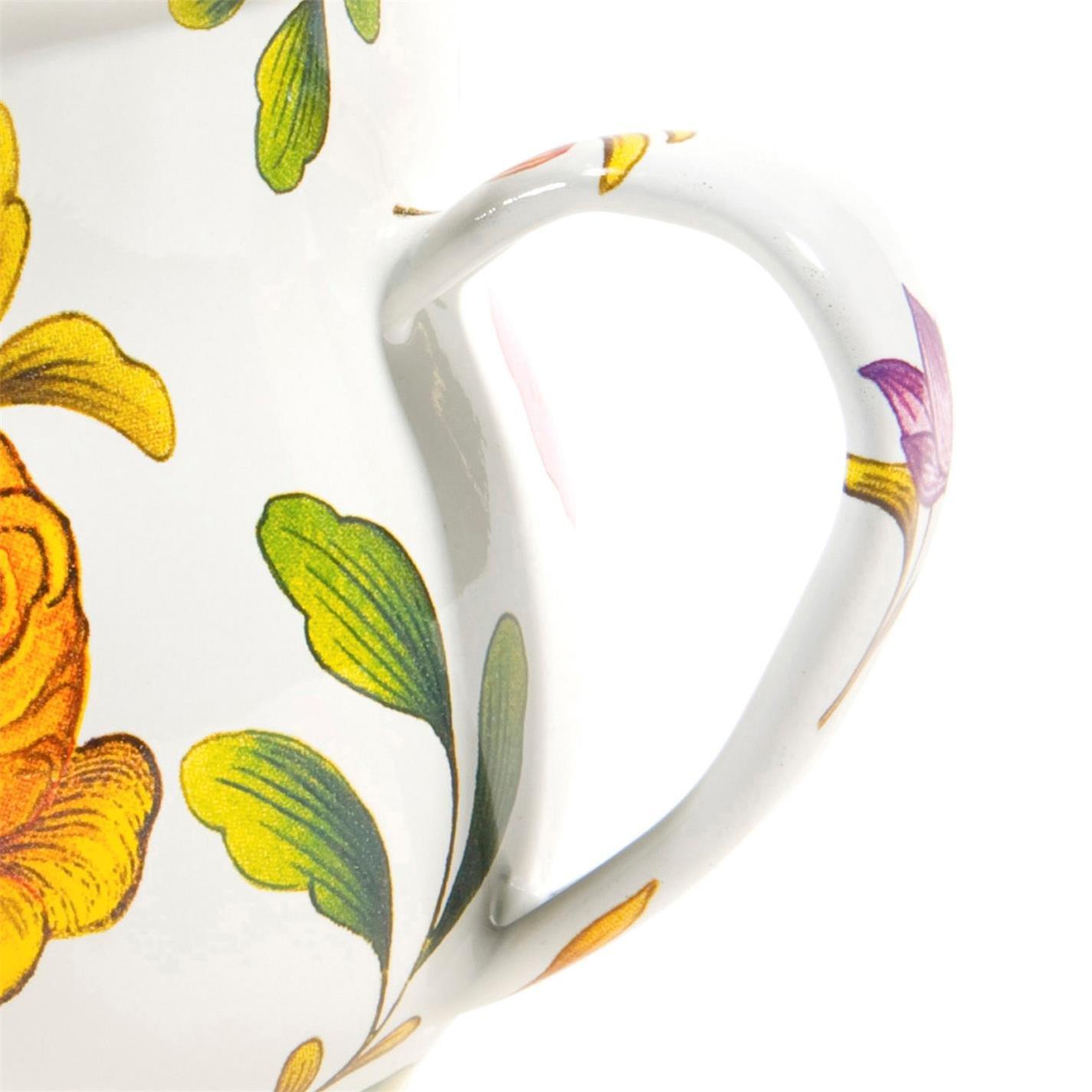 White - MacKenzie-Childs - Flower Market Enamel Mug - 4
