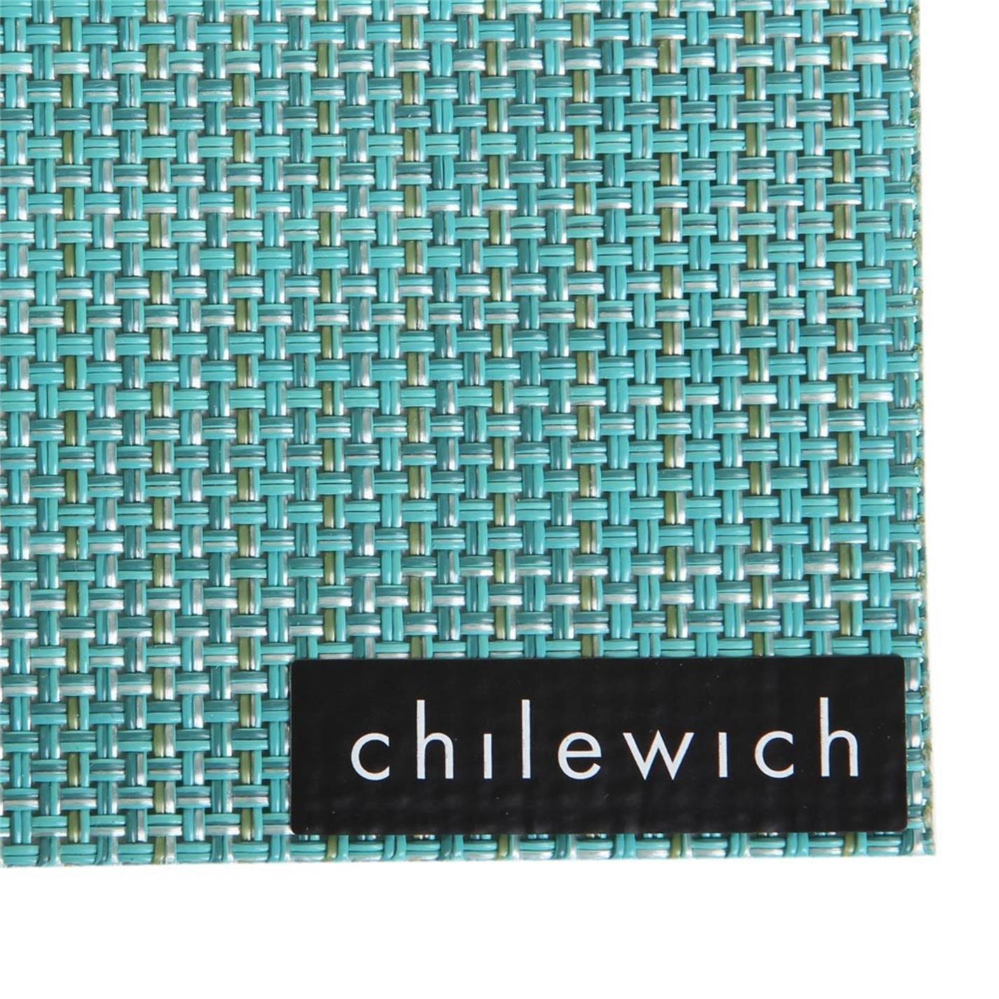 Turquoise - Chilewich - Mini Basketweave Rectangle Placemat - 2