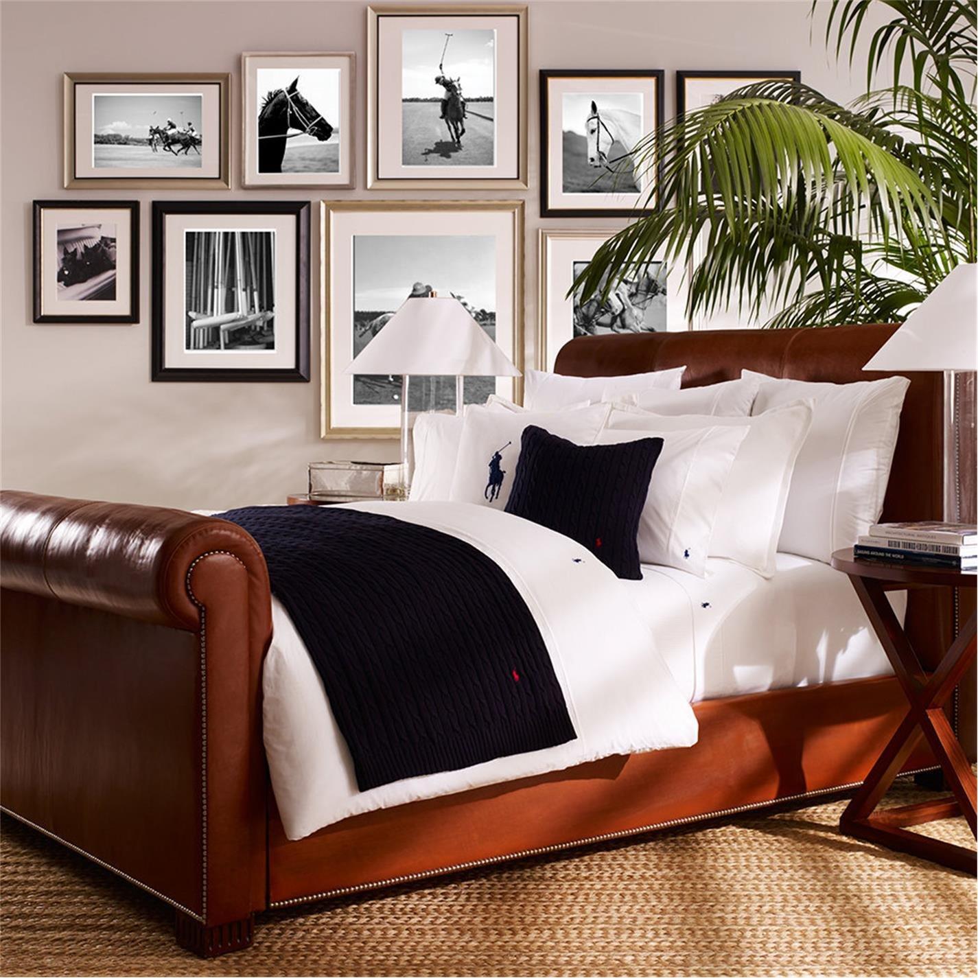 White - Ralph Lauren Home - RalphLaurenHome Polo Player Flat Sheet - White - 2