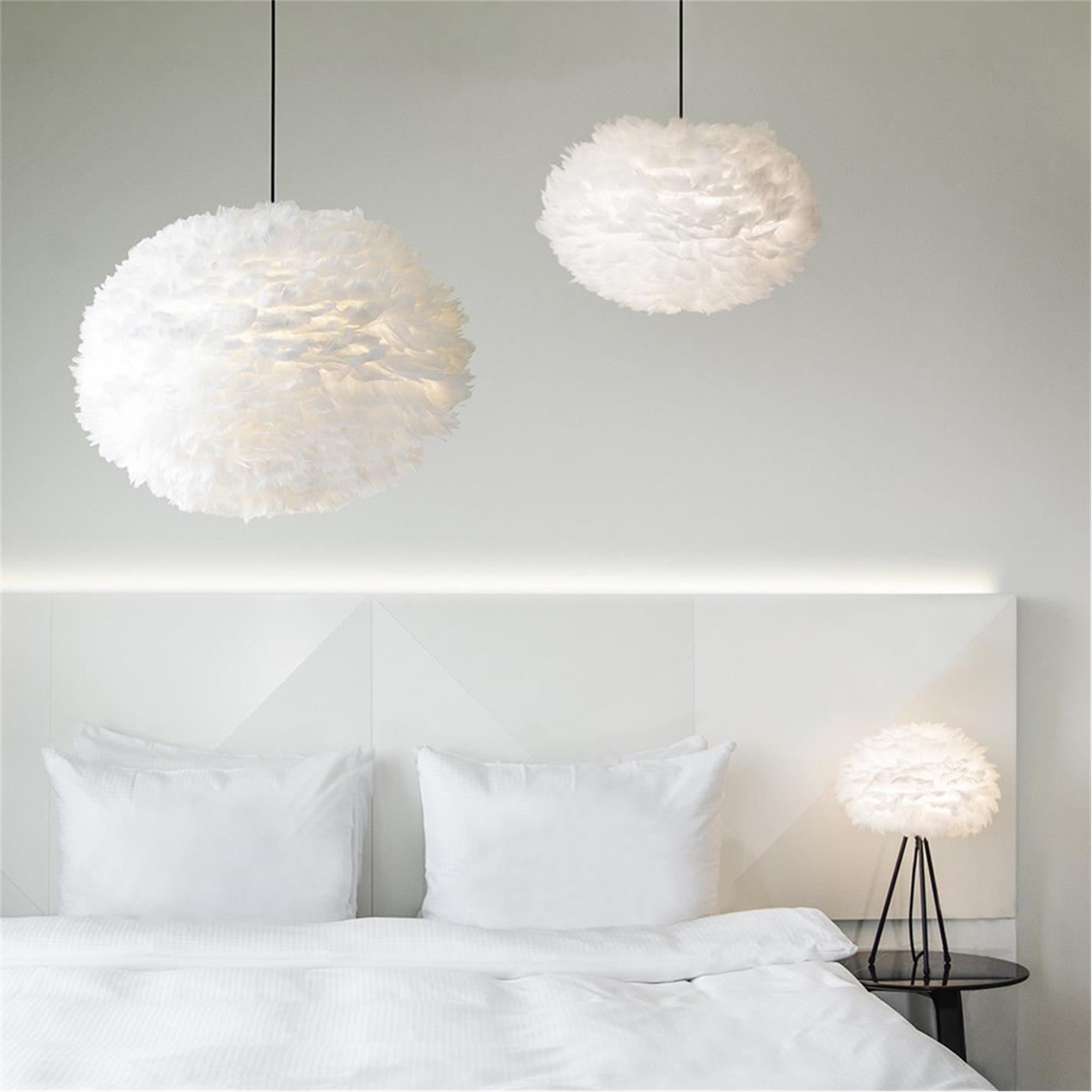 White - UMAGE - Eos Feather Lamp Shade - 3