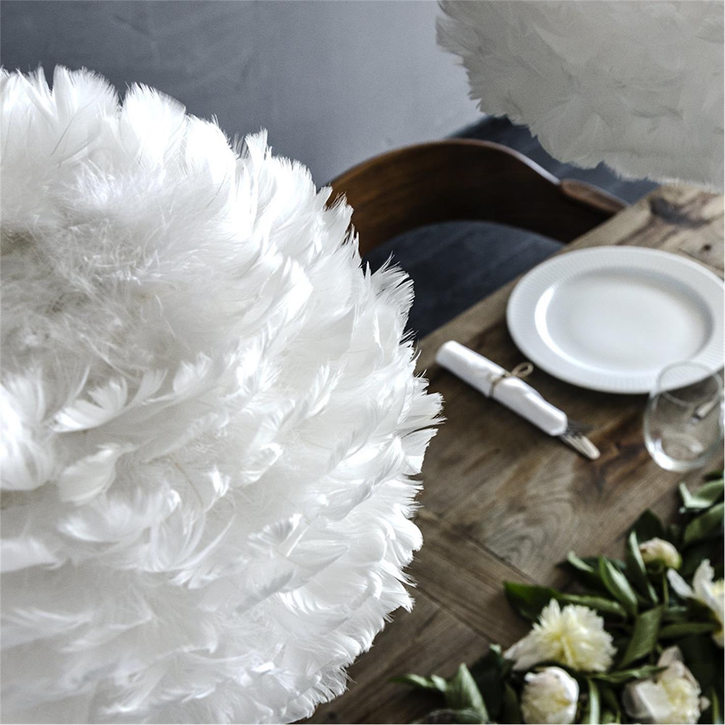 White - UMAGE - Eos Feather Lamp Shade - 4