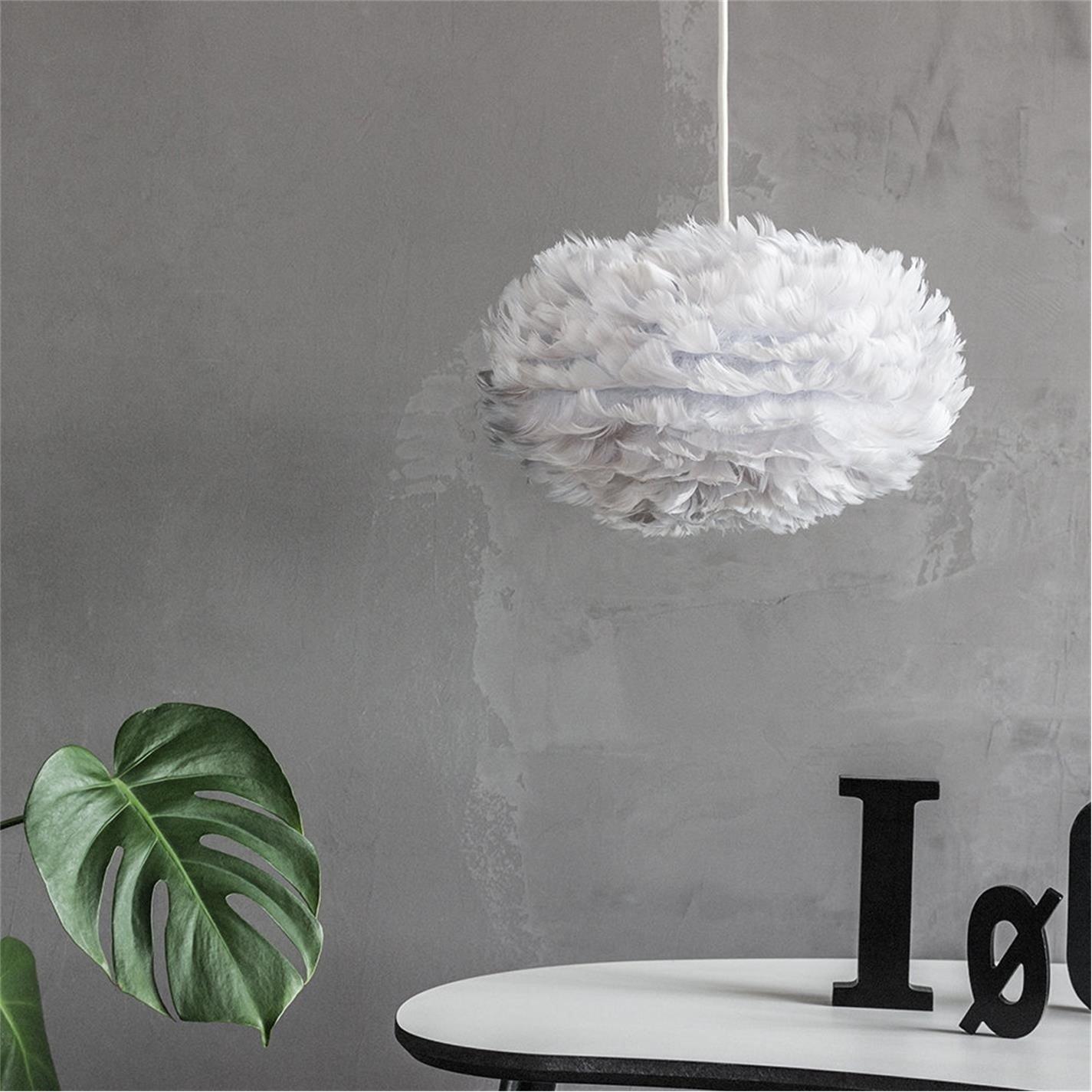 Grey - UMAGE - Eos Feather Lamp Shade - 2