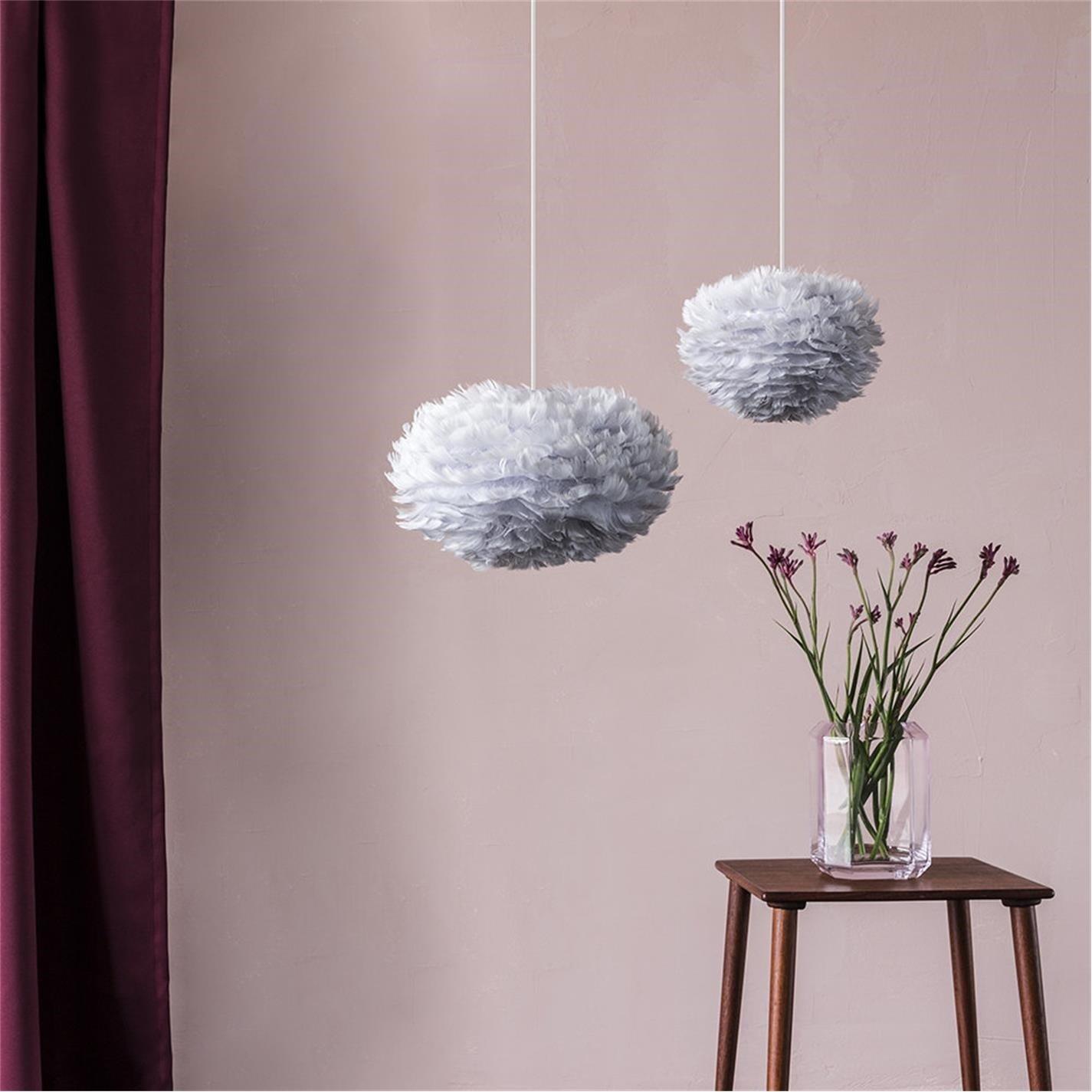 Grey - UMAGE - Eos Feather Lamp Shade - 3