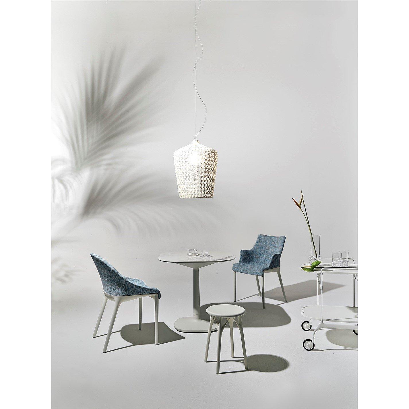 White - Kartell - A.I. Stool Light - 45cm - 3