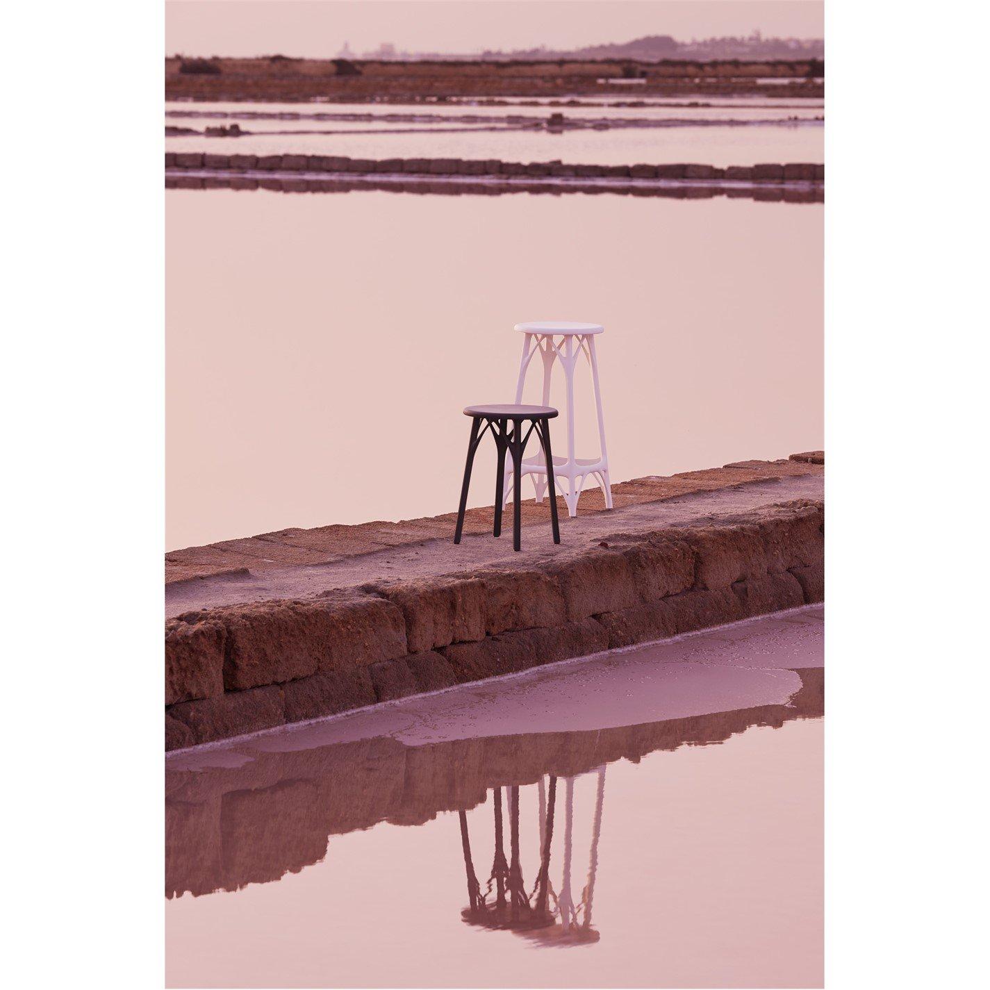 White - Kartell - A.I. Stool - Light 65cm - 5