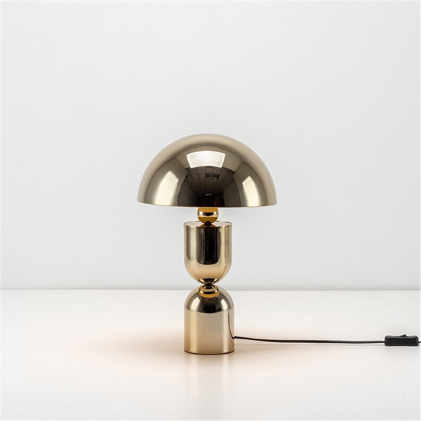 Brass - houseof - Mushroom Dome Table Lamp - 2