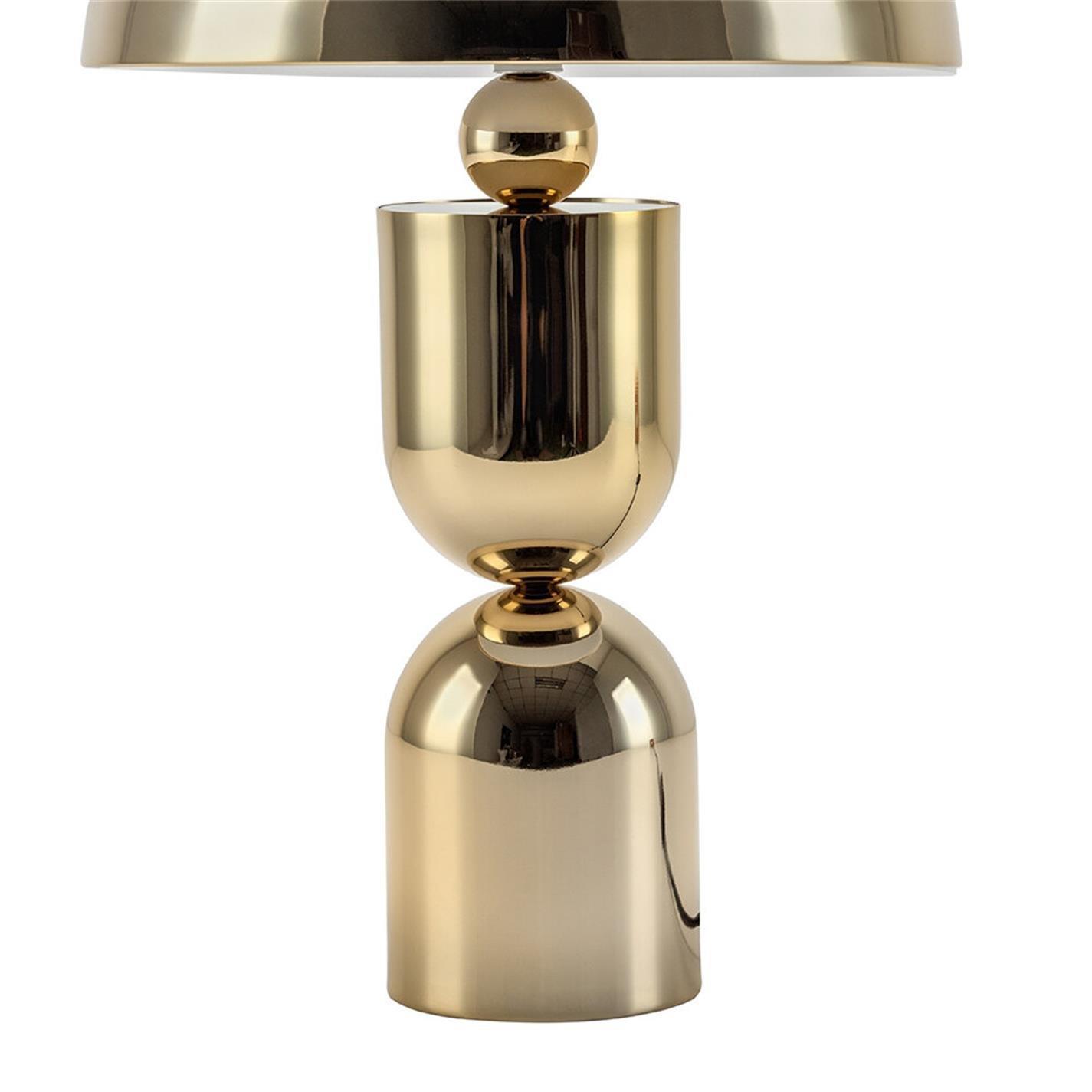 Brass - houseof - Mushroom Dome Table Lamp - 8