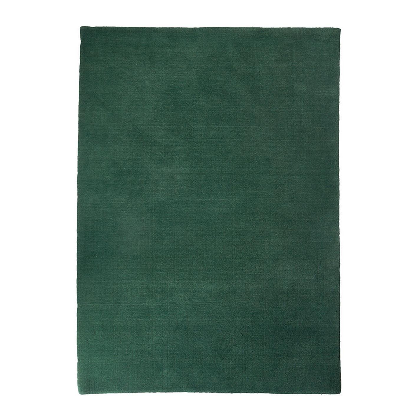 Dark Green - Pols Potten - PolsPotten Outline Wool Rectangular Rug - 170x240cm - 1