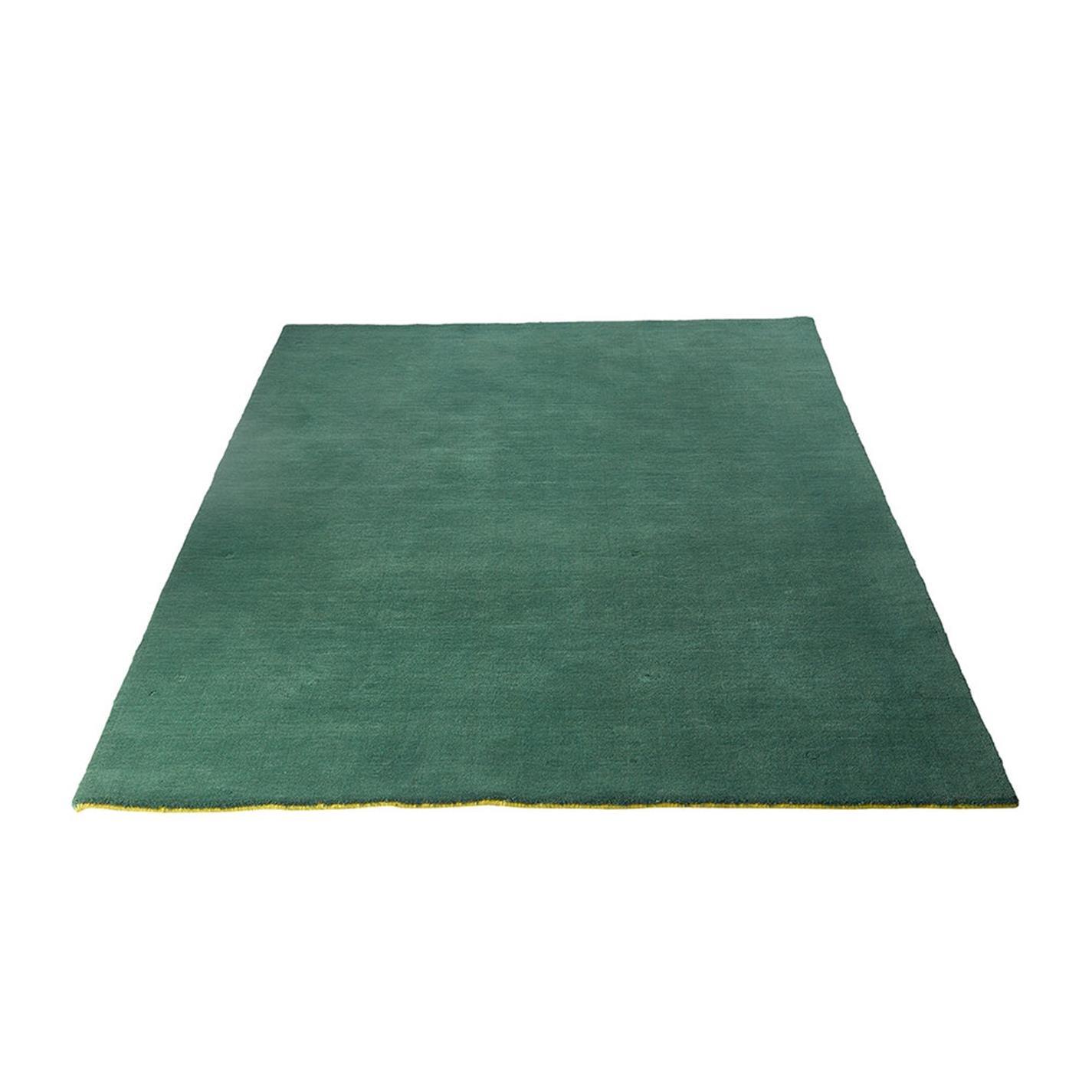 Dark Green - Pols Potten - Outline Wool Rectangular Rug - 170x240cm - 2
