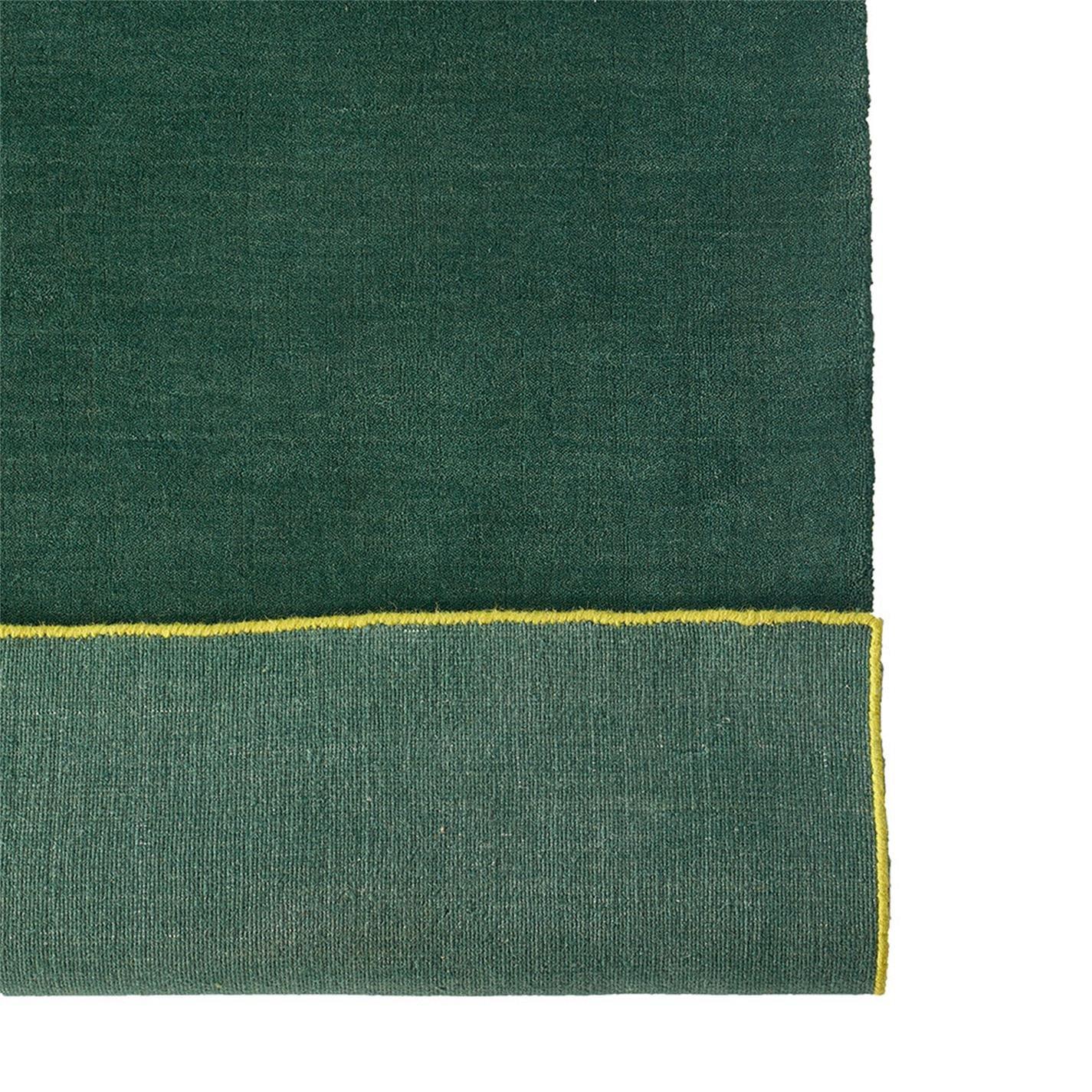 Dark Green - Pols Potten - Outline Wool Rectangular Rug - 170x240cm - 3