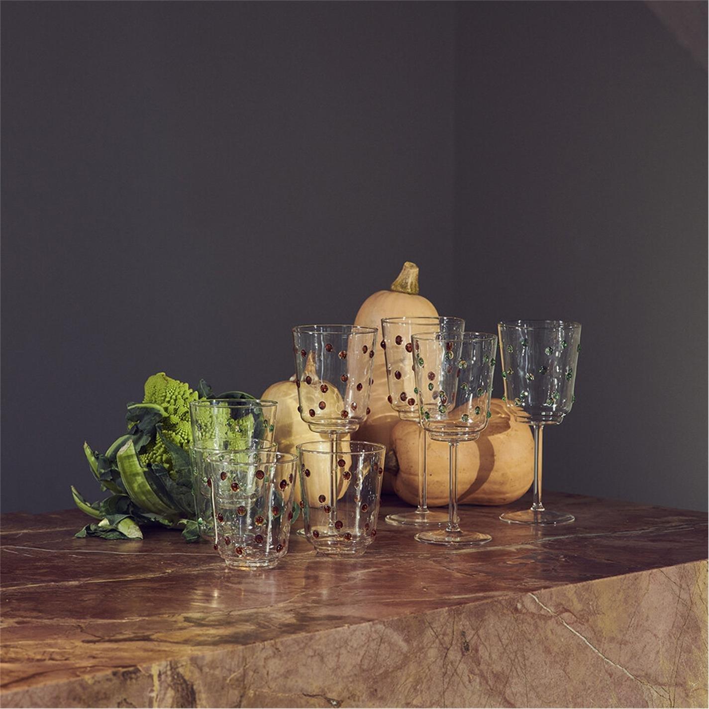 Olive Green - Pols Potten - PolsPotten Nob Wine Glass - Set of 2 - 2