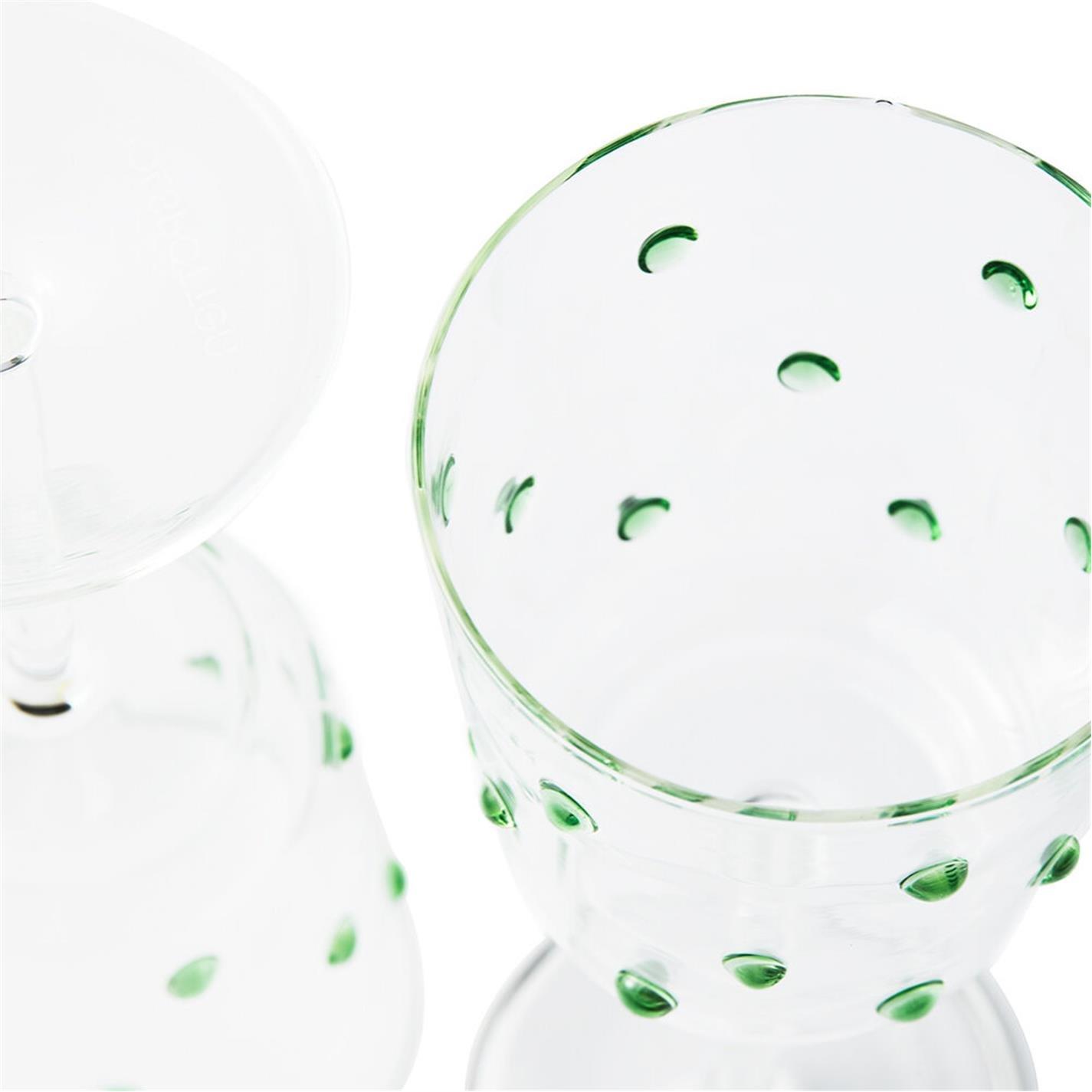 Olive Green - Pols Potten - PolsPotten Nob Wine Glass - Set of 2 - 4