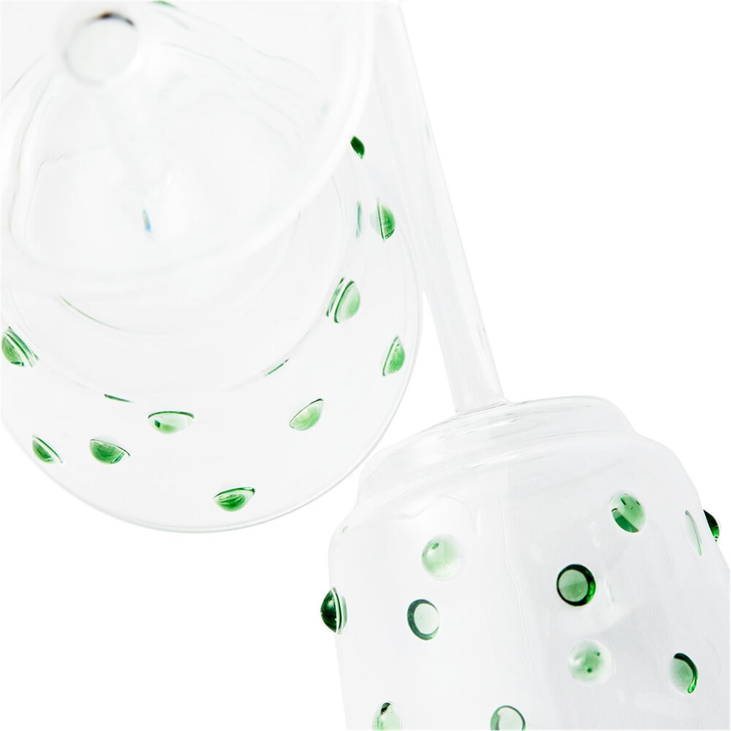 Olive Green - Pols Potten - PolsPotten Nob Wine Glass - Set of 2 - 6