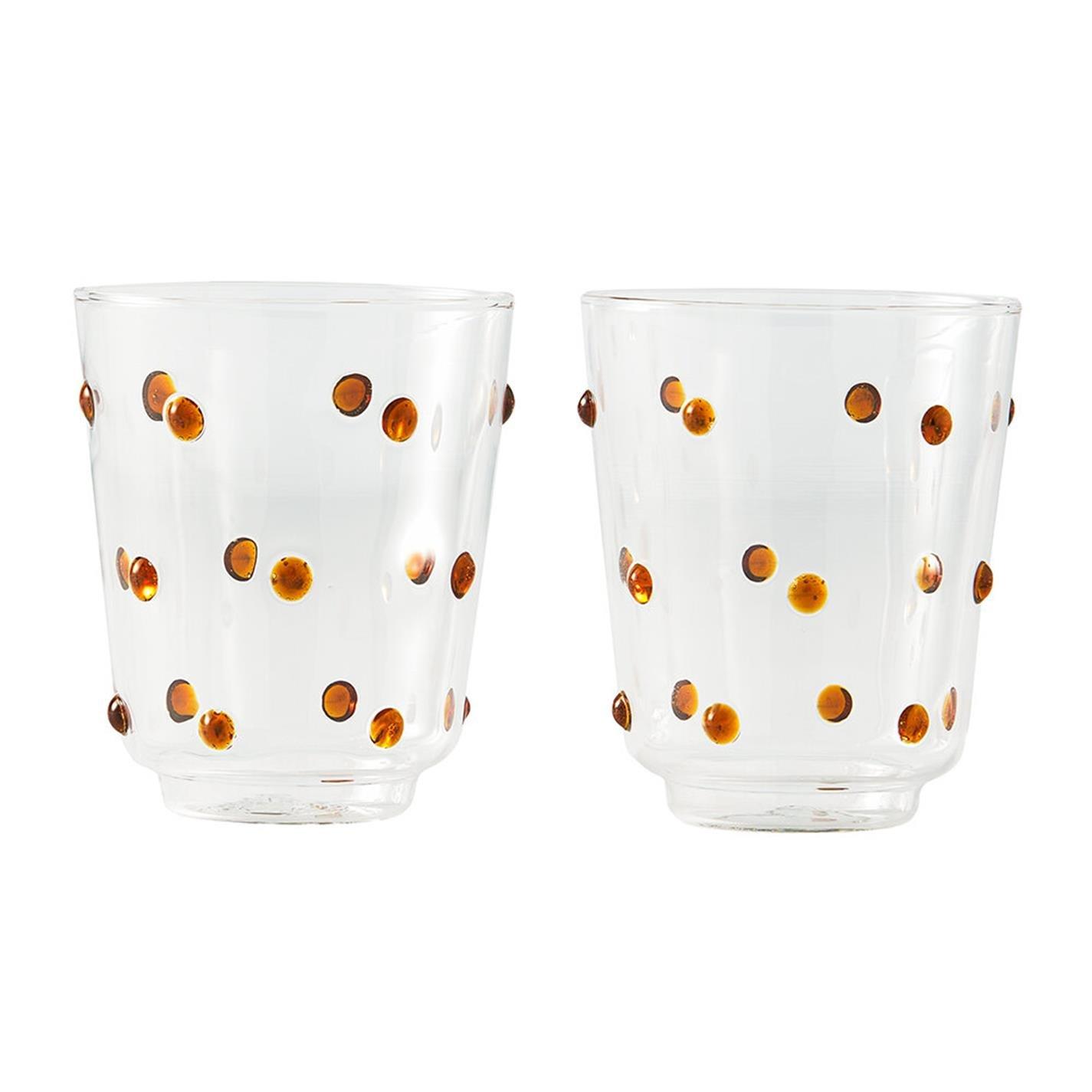 Pols Potten  Polspotten Nob Tumblers  Of 2 - Yellow  of 2