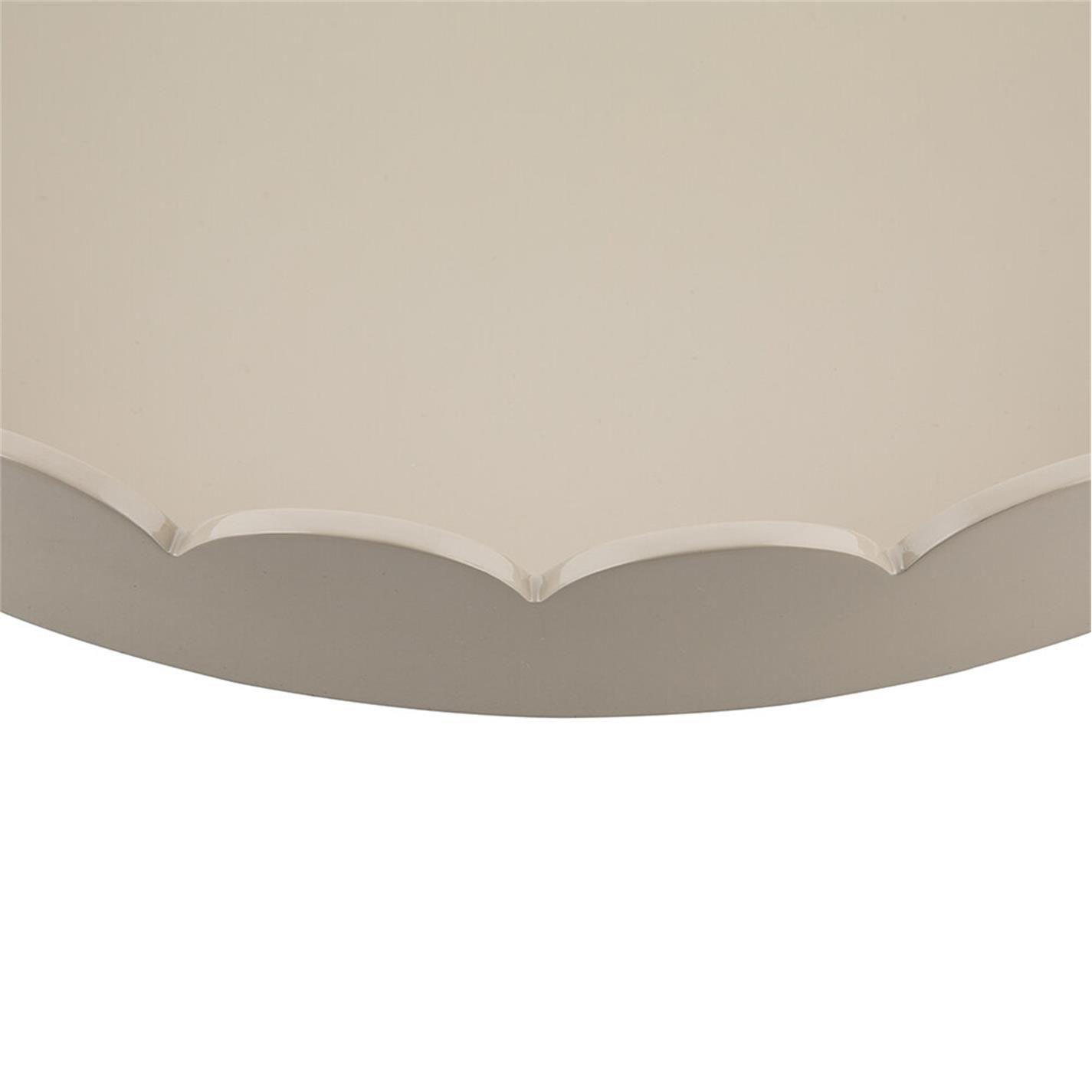 Cappuccino - Addison Ross - AddisonRoss Lacquered Scallop Round Tray - 16 - 7
